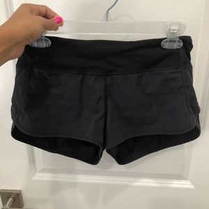 Lulu Speed shorts. With ruffles! Size 4. Black